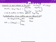 Matrices : Opérations
