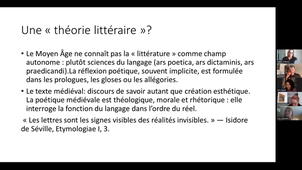 Théories littéraires et artistiques au Moyen-Age 24/10
