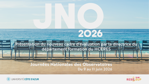 Présentation du nouveau cadre d’évaluation par la directrice du département formation du HCERES - Sophie Meynet