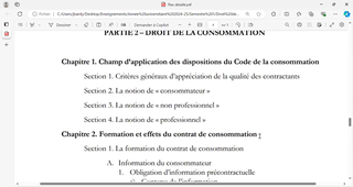 Droit de la concurrence et de la consommation (Séance 8)