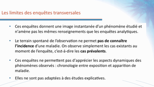 Epidémiologie descriptive
