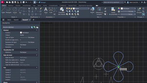 2 cercles autocad 2024