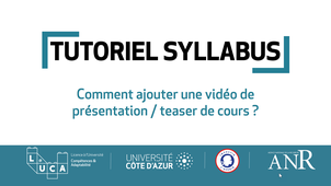 Comment ajouter une vidéo teaser dans son syllabus ?