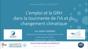 Séminaire RESET - 