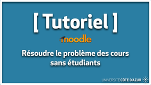 Moodle - Résoudre le problème des cours sans étudiants