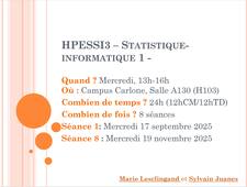 Bienvenue dans le cours de statistique-informatique 1 (HPESSI3)