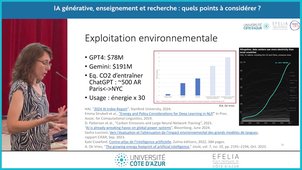 IA générative, enseignement et recherche : quels points à considérer ? - Impacts sociaux et environnementaux
