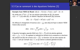 EDOs scalaires d’ordre 1 non linéaires