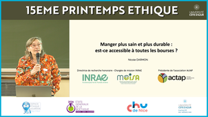 15ème Printemps éthique - Nicole Darmon