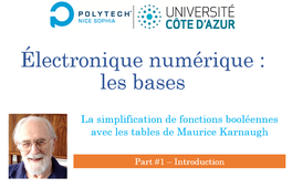 Karnaugh - Introduction et table à 2 variables