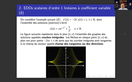 EDOs scalaires d'ordre 1 linéaires à coefficient variable